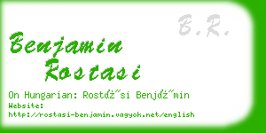 benjamin rostasi business card